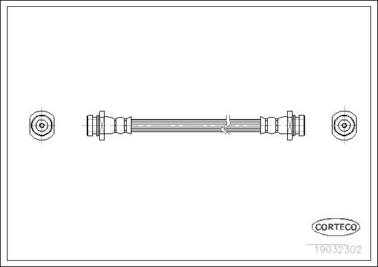 CORTECO Bremseslange 19032302 for SUZUKI