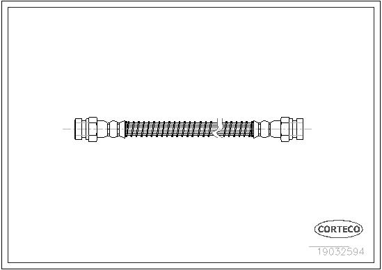 CORTECO Bremseslange 19032594 Bagaksel venstre for HYUNDAI