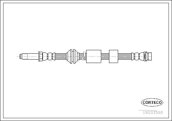 CORTECO Bremseslange 19033568 for FORD