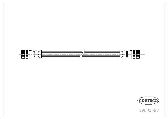 CORTECO Bremseslange 19033587 bagaksel for MITSUBISHI