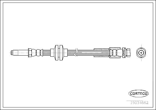 CORTECO Bremseslange 19034662 for FORD