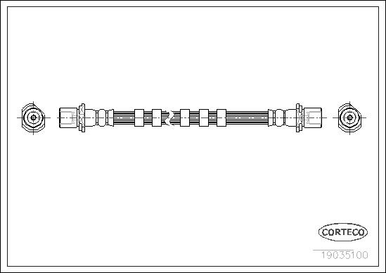 CORTECO 19035100 bagaksel for DAIHATSU