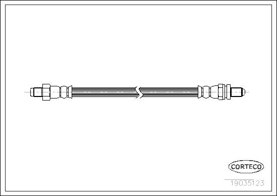 CORTECO Bremseslange 19035123 for FORD