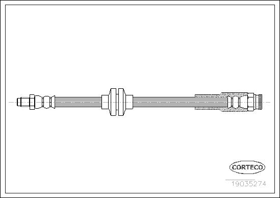 CORTECO Bremseslange 19035274 for FIAT