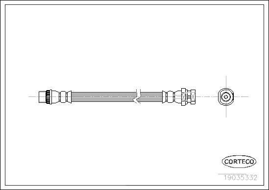 CORTECO 19035332 bagaksel for NISSAN