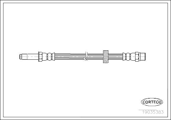 CORTECO Bremseslange 19035383 foraksel for VOLVO