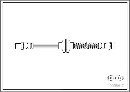 CORTECO Bremseslange 19035817 foraksel for RENAULT