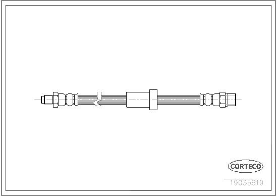CORTECO Bremseslange 19035819 foraksel for VOLVO
