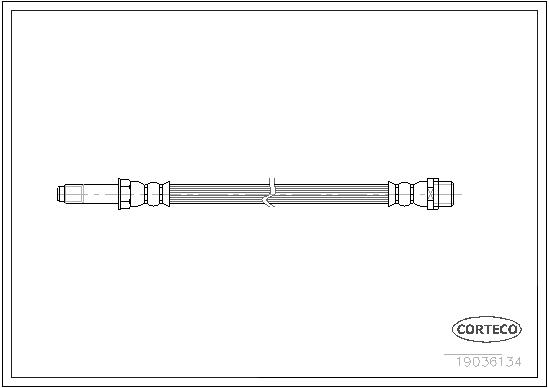 CORTECO Bremseslange 19036134 for VW