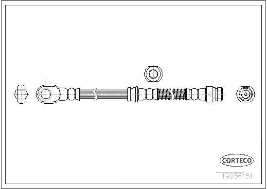 CORTECO 19036151 foraksel for MITSUBISHI