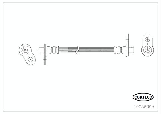 CORTECO Bremseslange 19036995 for MITSUBISHI