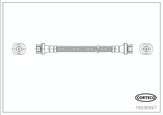 CORTECO 19036997 bagaksel for NISSAN