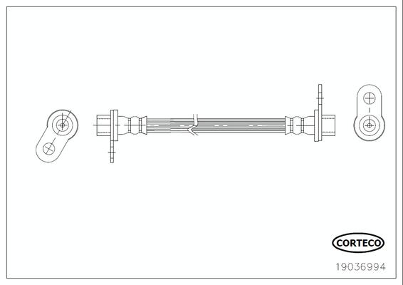 CORTECO Bremseslange 19036994 for MITSUBISHI