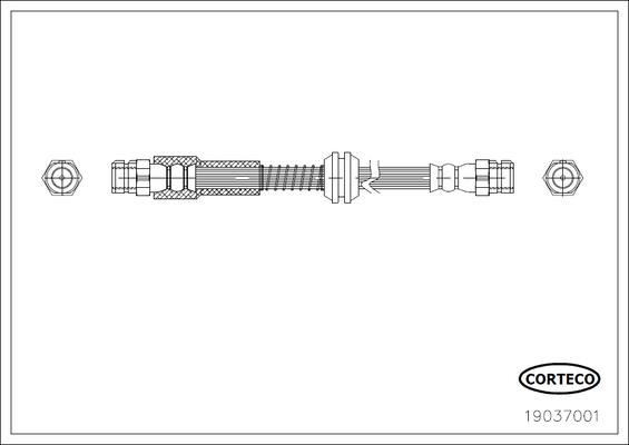 CORTECO 19037001 bagaksel for AUDI