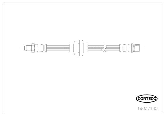 CORTECO Bremseslange 19037185 for GENERAL MOTORS OPEL RENAULT