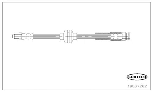 CORTECO Bremseslange 19037262 foraksel for FIAT