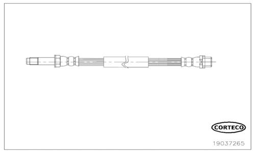 CORTECO Bremseslange 19037265 bagaksel for MERCEDES-BENZ