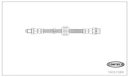 CORTECO Bremseslange 19037284 foraksel for BMW