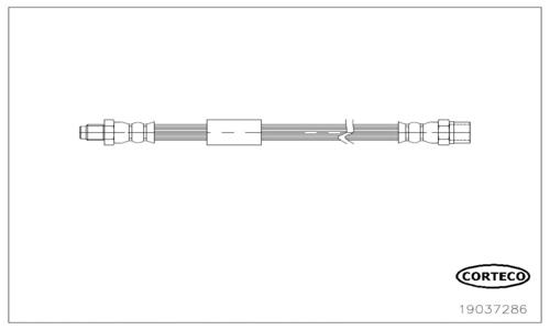 CORTECO Bremseslange 19037286 bagaksel for BMW
