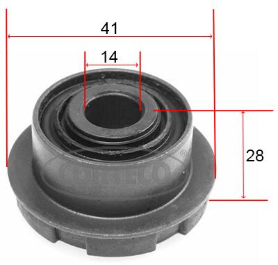 CORTECO Ophæng, bærearm 21652777 foraksel for PEUGEOT CITROËN