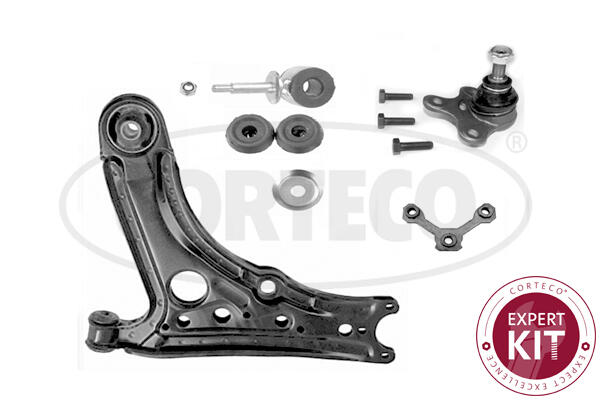 CORTECO Bærearmssæt 49397861 venstre foraksel for VW