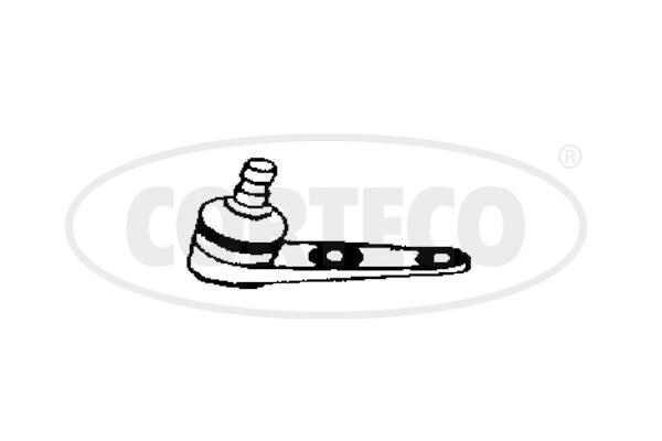 CORTECO Bærekugle 49395737 venstre foraksel for VW