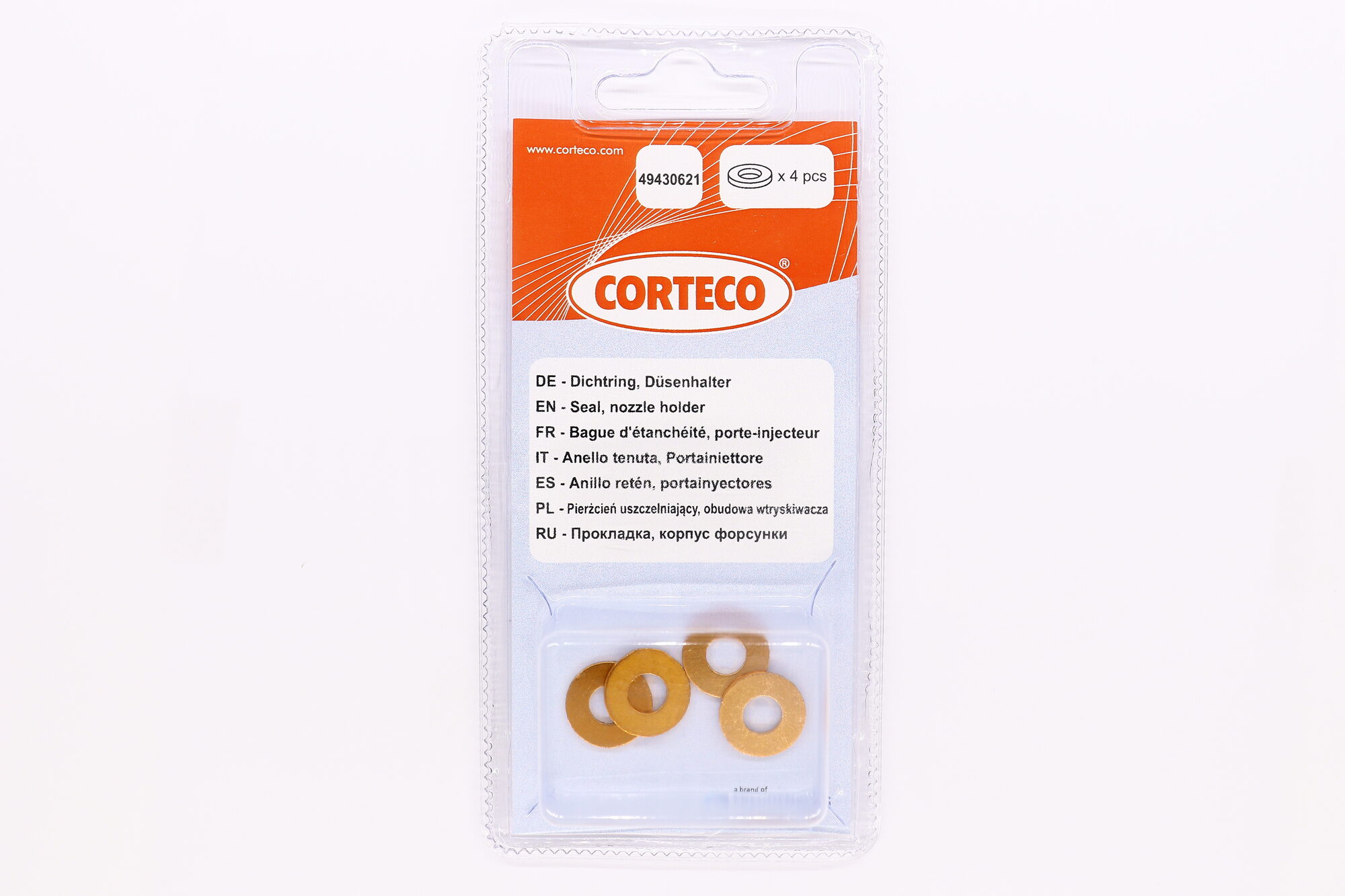 CORTECO Tætningsring, dyseholder 49430621 for PEUGEOT CITROËN/PEUGEOT FORD VOLVO