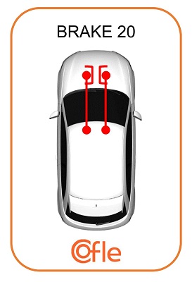 COFLE Håndbremsekabel 104611 for CITROËN