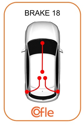 COFLE Håndbremsekabel 106235 venstre for PEUGEOT CITROËN