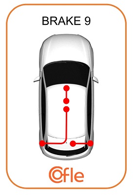 COFLE Håndbremsekabel 104735 venstre for FIAT