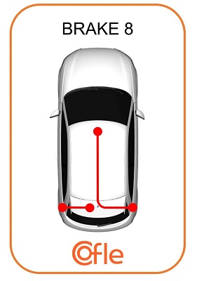 COFLE Håndbremsekabel 170370 venstre for NISSAN