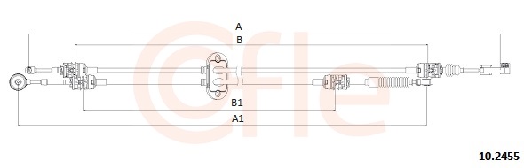 COFLE Kabel, manuel gearkasse 102455 for FORD