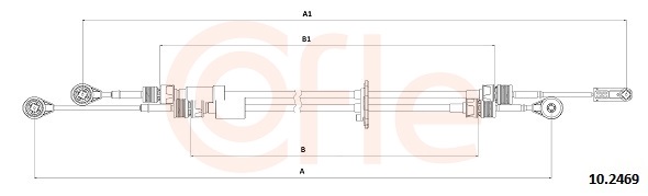 COFLE Kabel, manuel gearkasse 102469 for FORD