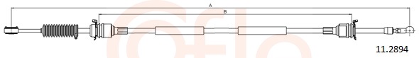 COFLE Kabel, manuel gearkasse 112894 for RENAULT