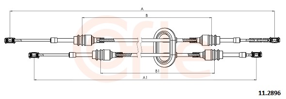 COFLE Kabel, manuel gearkasse 112896 for RENAULT OPEL