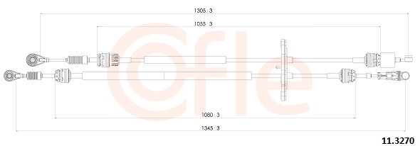 COFLE Kabel, manuel gearkasse 113270 for FIAT