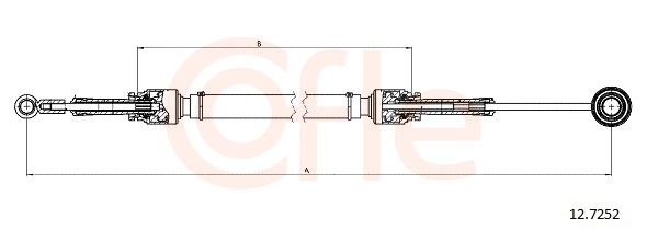 COFLE Kabel, manuel gearkasse 127252 for FIAT