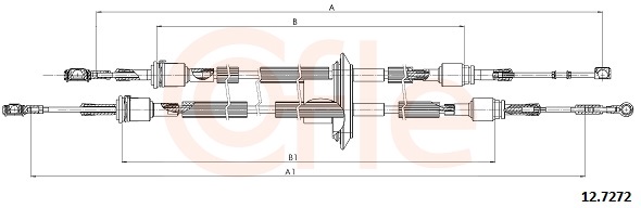 COFLE Kabel, manuel gearkasse 127272 for FIAT