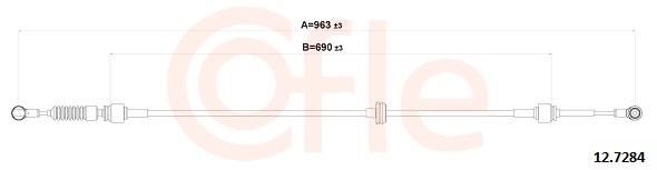 COFLE Kabel, manuel gearkasse 127284 for PEUGEOT FIAT