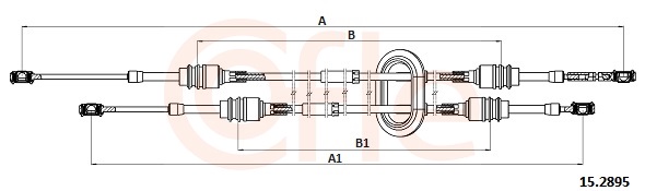 COFLE Kabel, manuel gearkasse 152895 for RENAULT