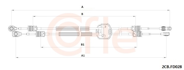 COFLE Kabel, manuel gearkasse 922cbfd028 for FORD