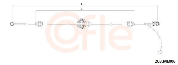 COFLE Kabel, manuel gearkasse 922cbme006 for MERCEDES-BENZ