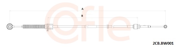 COFLE Kabel, manuel gearkasse 922cbbw001 for MINI
