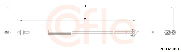 COFLE Kabel, manuel gearkasse 922cbpe013 for PEUGEOT