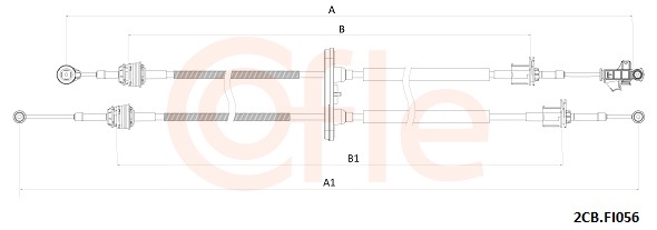 COFLE Kabel, manuel gearkasse 922cbfi056 for FIAT