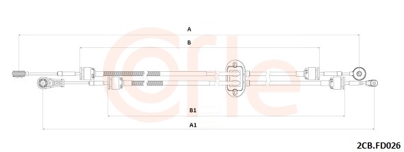 COFLE Kabel, manuel gearkasse 922cbfd026 for FORD