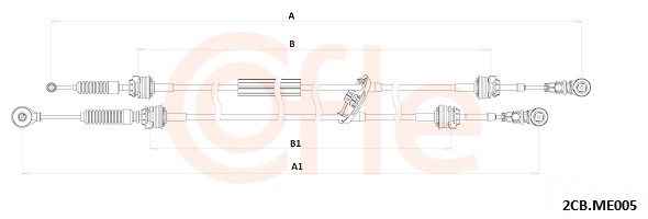 COFLE Kabel, manuel gearkasse 922cbme005 for MERCEDES-BENZ