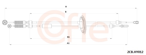 COFLE Kabel, manuel gearkasse 922cbhy012 for HYUNDAI