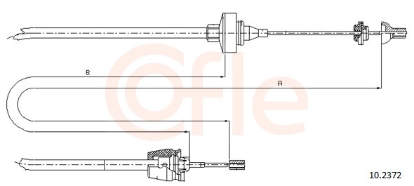 COFLE Koblingskabel 102372 for RENAULT