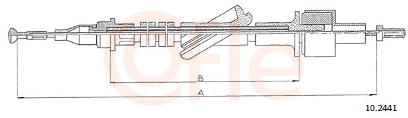 COFLE Koblingskabel 102441 for FORD